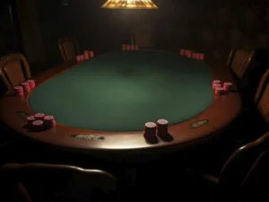 single poker table